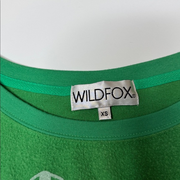 Wildfox Festive Green Sweater with Holiday Lights - Picture 11 of 12